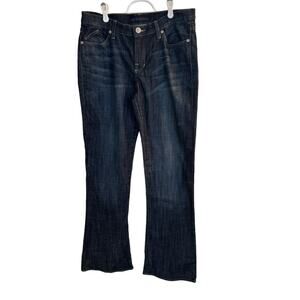 Rock & Republic Jeans Women's Kasandra‎ Dark Wash Wide Leg Denim Sz 14M